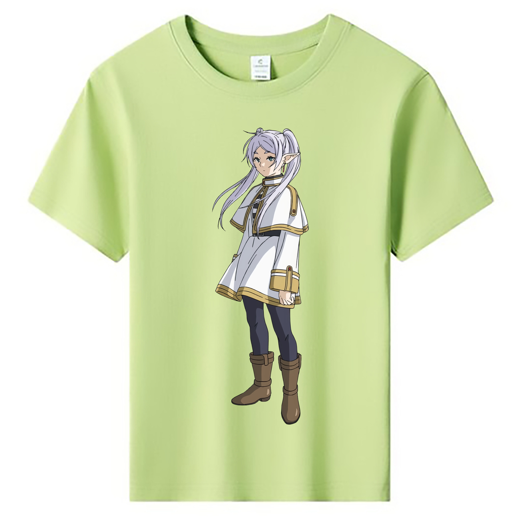 （画像用） 葬送のフリーレン Frieren 綿100％キッズTシャツ（フロントプリント）